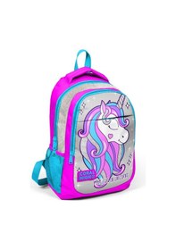 Resim Coral High Kids Pembe Gümüş Simli Unicorn Desenli Usb'li 2'li Okul Çanta Seti Set0223412 