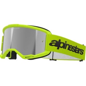 Resim Alpinestars Vision 3 Wordmark Goggle Kross Gözlüğü Sarı Gümüş 