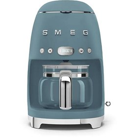 Resim Smeg Mat Storm Blue Filtre Kahve Makinesi DCF02SBMEU 