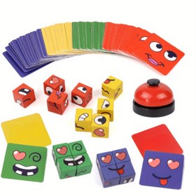 Resim Ebeveynler ve çocuklar için karelerin yüz ifadelerini değiştirmesini içeren eğlenceli bir masaüstü oyunu, aynı zamanda Cadılar Bayramı dekorasyonu için yapı taşı oyuncakları olarak da hizmet veriyor. 