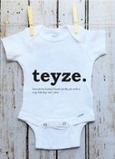 Resim Tuğbababy Baby Teyzeye Özel Baskılı Zıbın Kız Erkek (533427504) Beyaz 