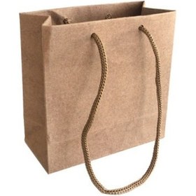 Resim Çanta Karton Minik Boy Kraft 11x11 CM Naturel 