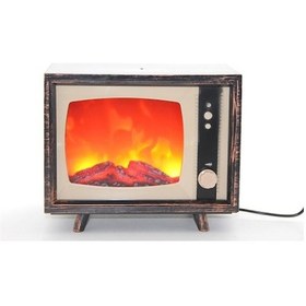 Resim Büro Ev Ofis Hediyesi İçin Tv Motif Led Işıklı Şömine Tipi Dekoratif Lamba Diğer 