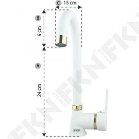 Resim Fkn Beyaz Altın Detaylı Eviye Bataryası 
