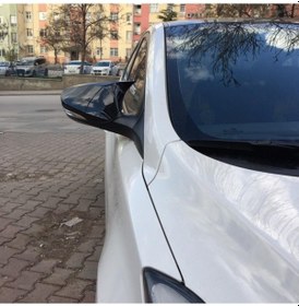 Resim Sts Oto Aksesuar Hyundai Accent Blue Sinyalli Batman Yarasa Ayna Kapağı Piano Black Abs Plastik (01) 