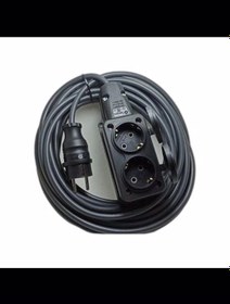 Resim Bemis 2 li Kauçuklu Priz 3x1.5mm Uzatma 15 MT 