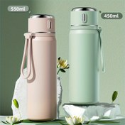 Resim 316 Paslanmaz Çelik İzoleli Seyahat Bardağı - 550ml ve 450ml, Tutma Sapı ile Taşınabilir, Çay ve Kahve için Geniş Ağız, Araba, Yürüyüş ve Dış Mekan Kullanımı için Mükemmel, Dış Mekan Hidrasyon|Minimalist Tasarım|Dayanıklı İnşaat, Seyahat Bardağı 