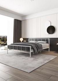 Resim FANO Mira Metal Karyola Beyaz Çift Kişilik Ferforje Yatak 140x190, 140x200, 150x200, 160x200 