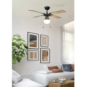 Resim Eglo 35122 "fortaleza" 106,6 cm Çapında Çelik Tavan Vantilatörü Çekme Ipli Ac Motor 