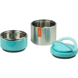 Resim Penguen PNG-1302 Vakumlu 2 Katlı Yemek Termosu Mavi 