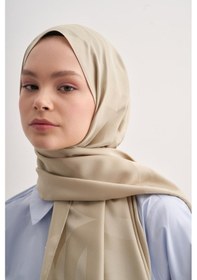Resim Carell C Desen Monogram Pamuk İpek Şal Soft Yeşil Çok Renkli 