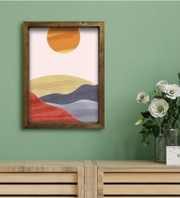 Resim Bk Gift Otel Odası Konseptli Doğal Masif Ahşap Çerçeveli Tablo 30 (551120269) 