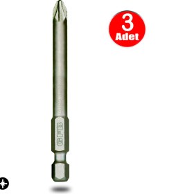 Resim Alet Çantam Gfb Bits Yıldız Uç Vidalama Matkap Ucu Pz2 x 100 mm - 3 Adet 