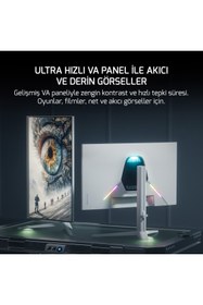 Resim Gamepower Rapid V90 27'' 300Hz 0.5Ms Fast VA FHD Pivot RGB Gaming Monitör 