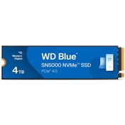Resim Wd Blue Sn5000, Wds400t4b0e, 4tb, 5500/5000, Gen4, Nvme Pcıe M.2 2280, Ssd 
