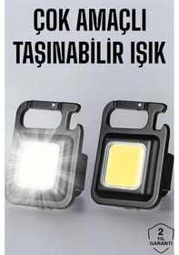 Resim Gld-spt- Anahtarlık Çok Amaçlı Mıknatıslı Taşınabilir Işık Led Şarjlı Çok Renkli 