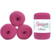 Resim Spagettiyarn Fuşya Ribbon 24 - 4'lü Set 