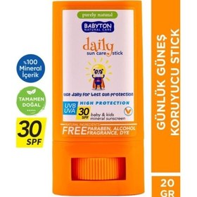 Resim Babyton Bebek ve Çocuklar İçin Günlük Güneş Koruyucu 20gr 