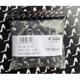 Resim Völkel M8x1.25 1,5d Helicoil Yay V-coıl Germany 100 Adet 
