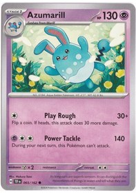 Resim Azumarill 065/162 - Temporal Forces - Pokemon Kartı Mint 