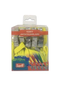 Resim Sarff Metal Klipsli Sarı Askı İpi 10'lu 
