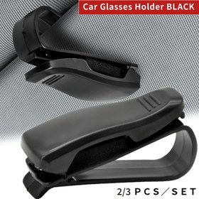 Resim 2/3 Adet Evrensel Araba Güneşlik Gözlük Kılıfı Moda Gözlük Klipsi Kart Tutucu Braketi Hızlı Tutucu Kalem Kılıfı Gözlük Araba Aksesuarları 