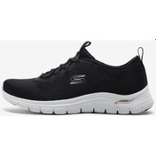 Resim Skechers Arch Fit Vista Kadın Siyah Spor Ayakkabı 104377 Bkgd Siyah 
