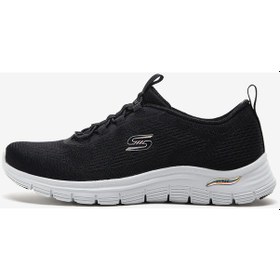 Resim Skechers Arch Fit Vista Kadın Siyah Spor Ayakkabı 104377 Bkgd Siyah 