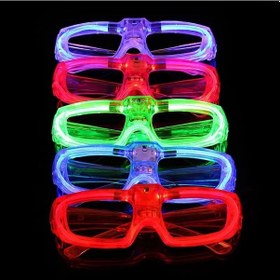 Resim Mey İthalat Mavi Led Işıklı Parti Gözlüğü 3 Modlu Glow &amp Gece Eğlence Gözlüğü 