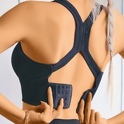 Resim Çıkarılabilir Pedlerle Dikişsiz Spor Sütyeni - Koşu, Yoga ve Fitness için Şok Emici, Tam Kupalı, Kablosuz, Strap Olmayan Üst, Yetişkin, Şok Emici Spor Sütyeni|Dikişsiz Yapı|Kablosuz Sütyen 