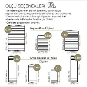 Resim Cool Halı Hasır 620 Krem Bej Halı İnce Mutfak Halısı Yazlık Halı Kilim Kesme Halı Yolluk Antre Koridor Halısı 