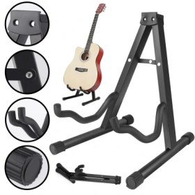 Resim Larkin GS01 Üst Kalite Enstrüman Gitar Standı Ayaklığı Sehpası 