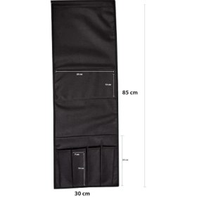 Resim Kumandalık Dergi Gazete Düzenleyici Koltuk Kenarı Örtü (Siyah) 