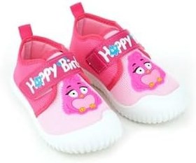 Resim Gezer Yazlık Kız Çocuk Keten Happy Bird Cırt Cırtlı Ayarlanabilir Ayakkabı 