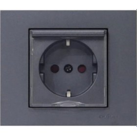 Resim Ovivo Grano Kapaklı Topraklı Priz Füme 