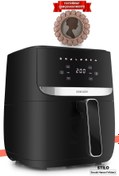 Resim HOMMS H20 1700 Watt XL Dijital Dokunmatik 8 Ön Programlı Airfryer Yağsız Kızartma Sıcak Hava Fritöz 