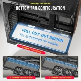 Resim Antec C8 Curve, Fanlar Dahil Değil, Ahşap Ön Panel, Süper Geniş Açı Tek Kavisli Cam, Çift Odacıklı Düzen, Tip-C, 360MM Radyatör Desteği, Tam Kule E-Atx Pc Kasası 
