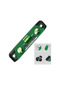 Resim Boutiquespecial 225 Mm Yüksek Hassasiyetli Manyetik Su Terazisi - Üç Kabarcıklı Açı Ölçer Hizalayıcı 