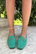 Resim Bambi Mat Yeşil Kadın Loafer Ayakkabı K01641165409 
