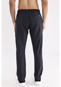 Resim Yan Fermuarlı Cep Diz Dikiş Detaylı Düz Paça Esnek Bel Spor Görünümlü Eşofman Altı Antracite 