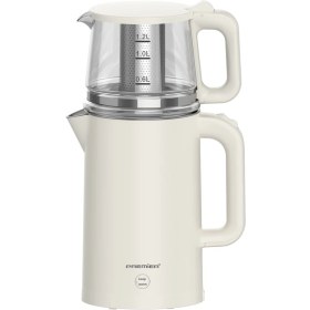 Resim Premier Ptp 3418 2in1 Çay Makinesi & Su Isıtıcı Özellikli - 304 Paslanmaz Çelik, Çift Katmanlı 