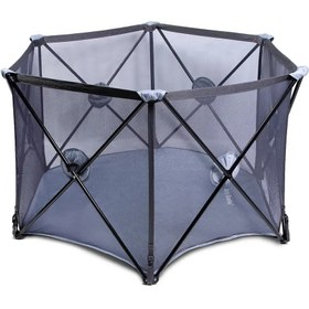 Resim Katlanabilir Oyun Parkı, Pop-and-Play Tasarım, Taşıma Çantalı, Güvenli ve Sağlam 