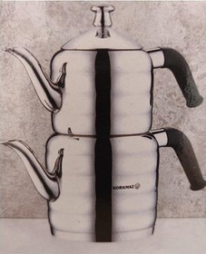 Resim Korkmaz A035 Mina Midi Çaydanlık Takımı Çelik 