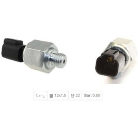 Resim KLF Yağ Müşürü (2 FİŞ SOKETLİ 0.50 BAR) (M12 X 1.5) Perkıns-caterpıllar 