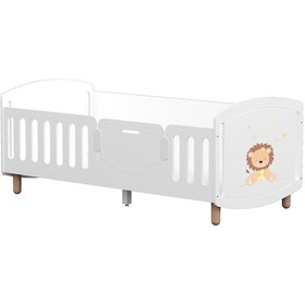 Resim Meltem Kids Sweet Lion Çocuk Odası Montessori Karyola 90x190 Cm Lion 90 x 190 CM 