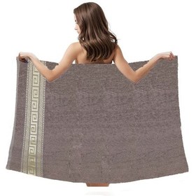 Resim Mira Home %100 Pamuk Unisex Banyo Hamam Havlusu Myra 70x140 Cm Kahverengi 