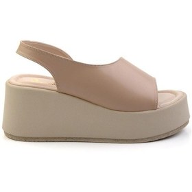 Resim Bej Kadın Sandalet K05154100609 Bej 