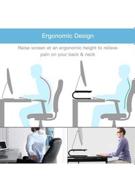 Resim Masa Üstü Ekran Monitor Laptop Yazıcı Yükseltici Metal Ayak Stand 