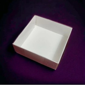 Resim BOXSTATION 9x9x3 Asetat Kapaklı Beyaz Kutu 50 Adet 