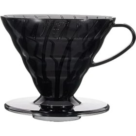 Resim V60 02 Plastik Dripper ve 40’lı Filtre Kağıdı Seti, Siyah Şeffaf 3lü Paket 